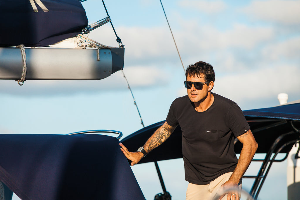 SANTA CRUZ SUNGLASSES NAVY BLUE / GOLD MIRROR / SURF / LIFESTYLE